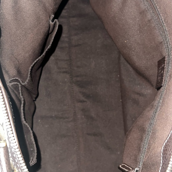 Crystal Monogram Medium GG Charm Dome Satchel Dark Brown - Picture 15 of 16